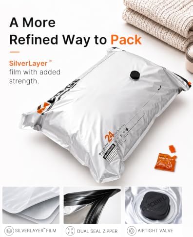 Vacbird 10 Pack Vacuum Bags for Travel with USB & Battery 2-in-1 Rechargeable Cordless Pump, Vacuum Seal Compression Packing Bags for Luggage and Suitcase, Space Saver for Travel Clothing Storage - Image 3