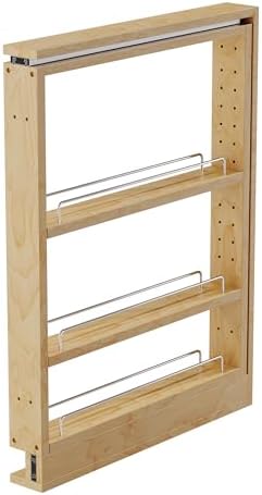 Dowell 3" Base Filler Pullout Organizer with Adjustable Shelves (Wood 4005 0330B) - Image 5