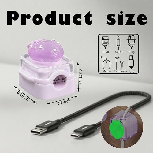 9Pack Magnetic Cable Clips,Night-Glowing Cord Holder,3Style - Image 2