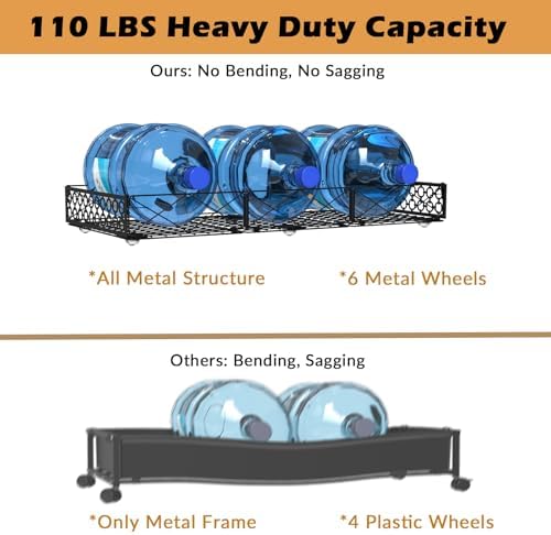 NADAMOO Low Profile Under Bed Storage with Wheels, 5.4" Ultra-Thin, 2 Pack - Image 3