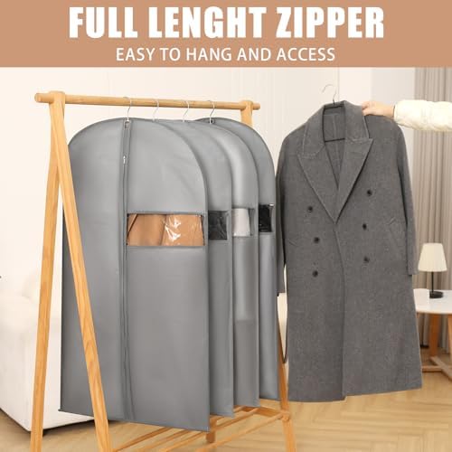 Kimmama Dress Bags for Gown, Garment Bag for Hanging Cloth, 23.6" x 65" - Image 4