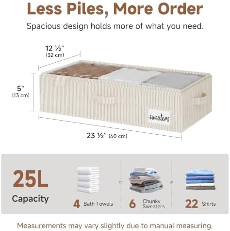 StorageWorks 5 Inch Low Profile Under Bed Storage Containers with Clear Lid - Image 2