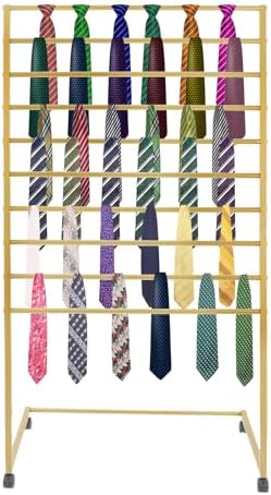 10 Tiers Rolling Display Tie & Scarf Rack Towel Belt Hanger by kunghei