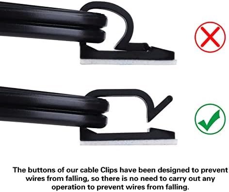 XHF 3/4” Adhesive Cable Wire Clips White 120PCS, Cable Staples Outdoor Cable Management Wire Organizer Cord Holder for Under Desk, Car, Wall, TV PC Ethernet Cable - Image 4