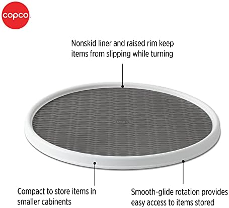 Copco Non-Skid Pantry Cabinet, 9-Inch, White/Gray - Image 2