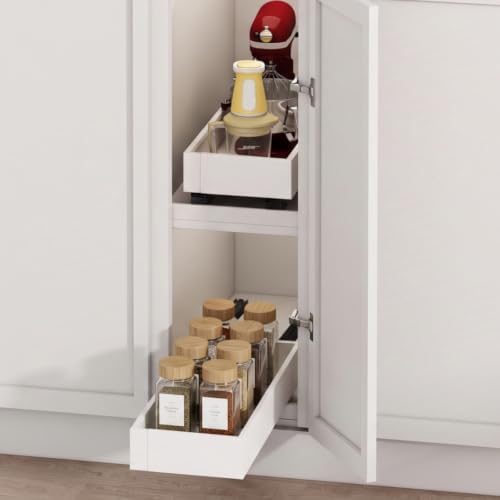 Fokyfok 2PC Pull Out Cabinet Organizer,Expandable,No Drill,Heavy Duty by Fokyfok