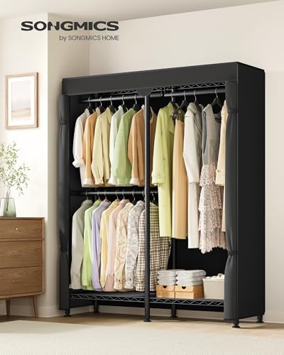 SONGMICS Closet Organizers and Storage, Clothes Rack with Shelves - Image 2
