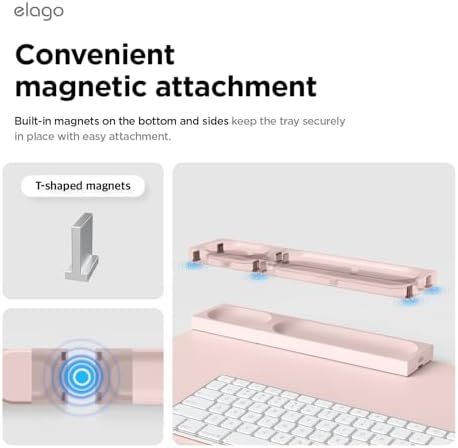 elago Smart Magnetic Desk Mat Pencil Tray - Image 5