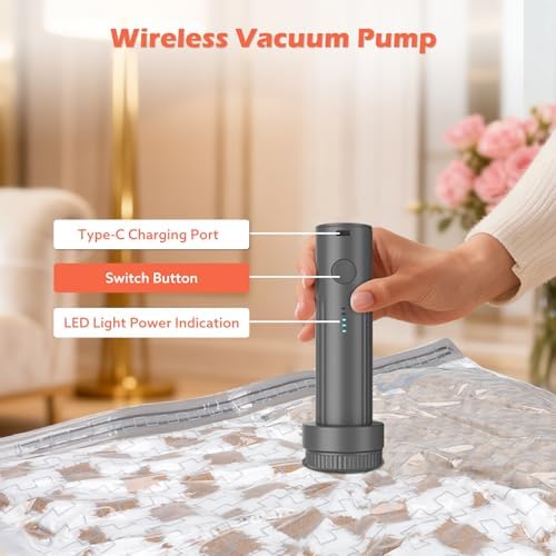 Travel Vacuum Bags with Wireless Recharging Pump - Image 2