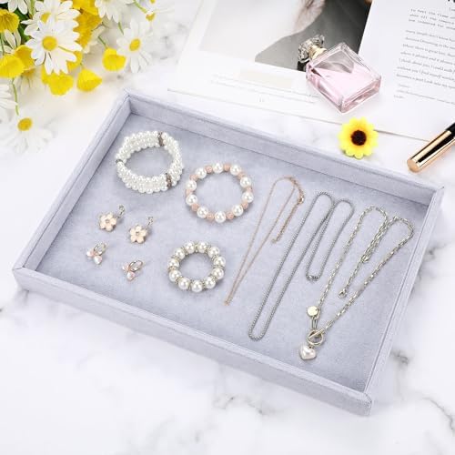 Quelay Stackable Jewelry Trays Jewelry Organizer Tray Showcase - Image 6