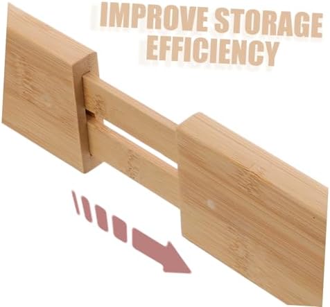 Retractable Bamboo Drawer Divider Board for Kitchen Organization - Image 3