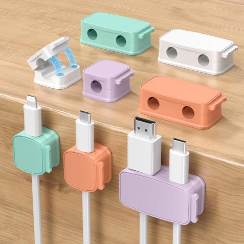 Basesailor 8Pack Magnetic Cable Clips,Cord Holder,Desk Cable Management by Basesailor