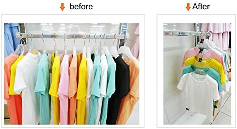 60 Pcs Clothes Hanger Connector Hooks, Mini Cascading Hanger Hooks for Velvet Huggable Hangers, Wooden Hangers, Heavy Duty Space Saving for Closet (White,60) - Image 4