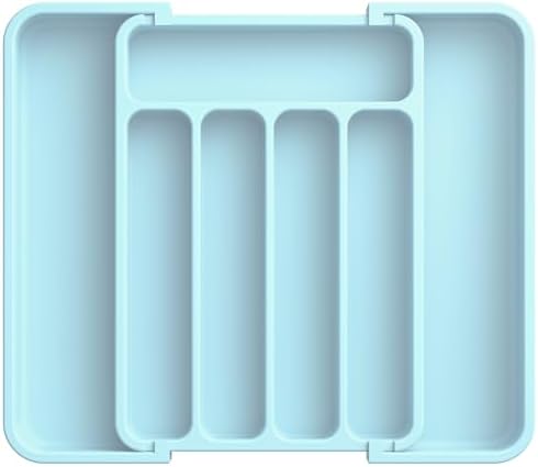 Aujen Silverware Drawer Organizer, Adjustable Utensil Cutlery Tray by AUJEN
