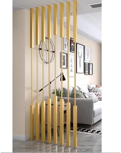 8 x Metal Room Dividers, Adjustable Heights Floor-to-Ceiling Tiles, Office Privacy Screens, 2/3/4/5/6/7/8ft High, Easy to Install Partition by Unknown