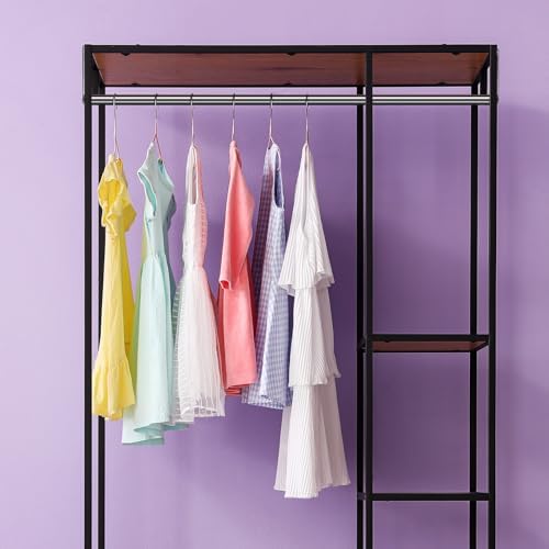 Threehoney 2 Pack Wire Shelving Garment Hanger Bar, Silver, 48 Inch - Image 6