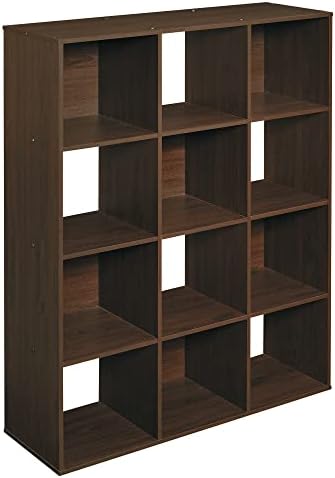 ClosetMaid Cubeicals 12 Cube Storage Shelf Organizer Bookshelf, Stackable, Vertical or Horizontal, Easy Assembly, Wood, Espresso Finish - Image 4