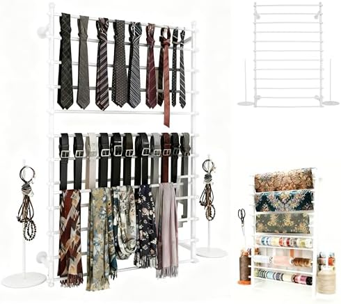 12 Layers Wall Ribbon Organizer Holder Wrapping Paper Thread Scarf Tie Rack by kunghei