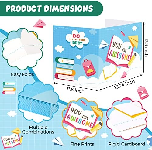 36 Pcs Desk Dividers Privacy Boards for Student Classroom, You are Awesome - Image 2