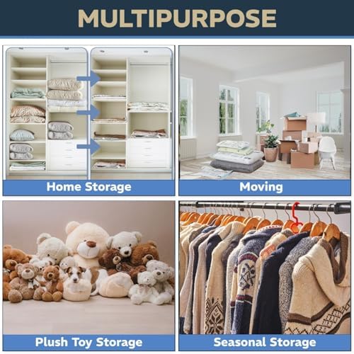 8 Pack XXL & Jumbo Space Saver Vacuum Storage Bags - Image 6