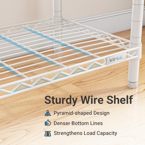 VIPEK V5 Medium Freestanding Clothes Rack, Modular Closet System, White - Image 6