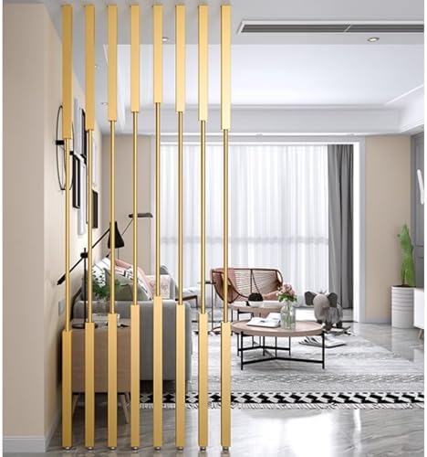 8 x Metal Room Dividers, Adjustable Heights Floor-to-Ceiling Tiles, Office Privacy Screens, 2/3/4/5/6/7/8ft High, Easy to Install Partition - Image 7