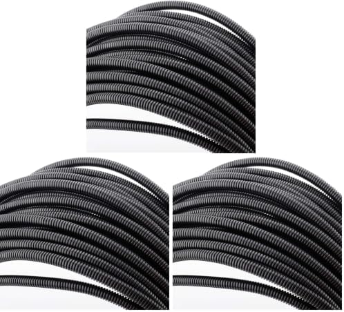 ZhiYo 100 FT 1/4" Wire Loom Split Tubing Auto Wire Conduit (Pack of 3) by ZhiYo