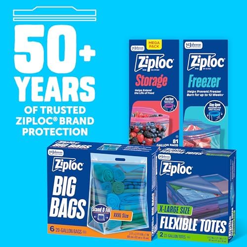 Ziploc Flexible Totes, 22 Gallon X-Large Storage Bags with Zipper, 2 Count - Image 6