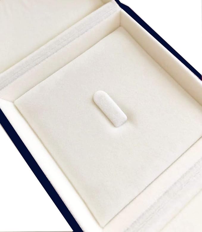 Navy Blue High End Luxurious Velvet Jewelry Box for Brooch Honorary Pin Badge Box Special Presentation Premium Grade Unique Design (Jewelry is not included)