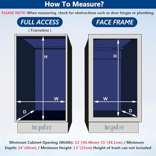 Insputer Pull Out Trash Can Cabinet with Soft-Close Slides - Image 3