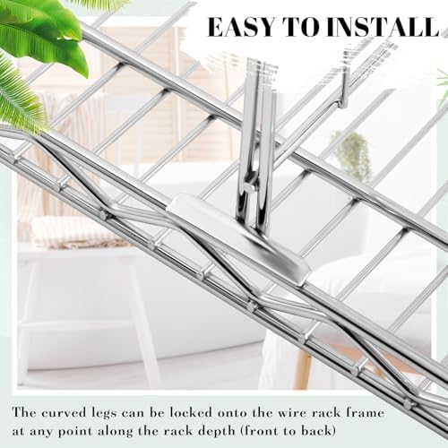 MorningRo 6 Pcs 14" W X 9" H Wire Shelf Divider for Wire Shelves, Silver - Image 5