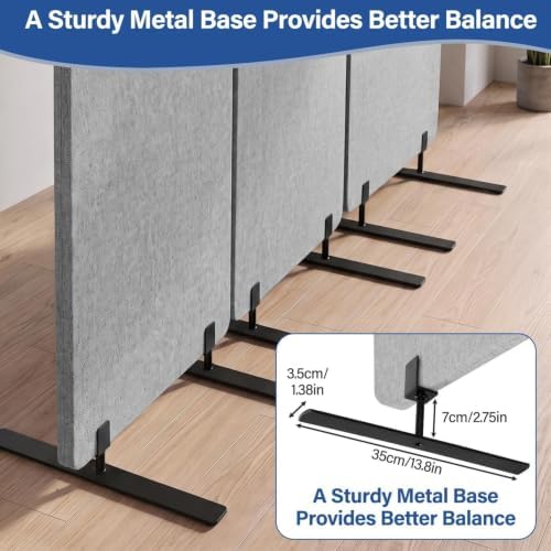 72 x 66 inch Freestandings Privacy Panel 3 Panel 24 inch Panels - Image 5
