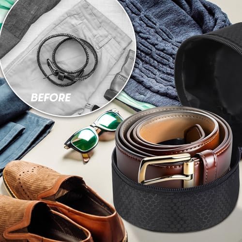 Belt Organizer Case,Travel Belt Storage Holder for Closet Drawer - Image 4