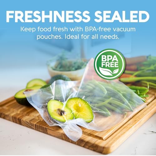 Avid Armor Chamber Vacuum Sealer Bags – Heavy Duty, BPA-Free, Pre-Cut Chamber Vacuum Bags for Food Preservation, Freezer Storage, Sous Vide and more, 250/Pack (10x10) – Multi-Use Vacuum Bags - Image 2