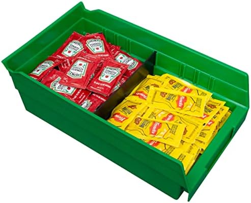Akro-Mils 40130 Plastic Width Dividers for 4" Tall Shelf Bins, 24-Pk, Black - Image 4