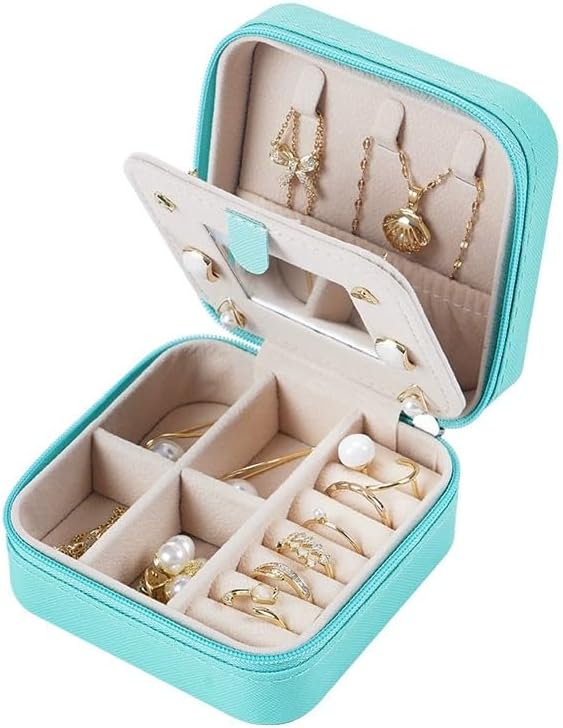 Compact And Secure Jewelry Boxes For Women Small Jewelris Box For Travel Portable Case With Lock And Key Beautiful Jewelry Organizer Storage Solution