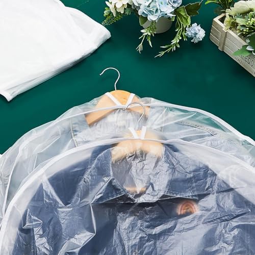 Patelai 8 Pcs 4''gusseted Shoulder Covers for Clothes Semi-transparent - Image 3