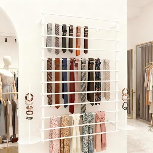 12 Layers Wall Ribbon Organizer Holder Wrapping Paper Thread Scarf Tie Rack - Image 6