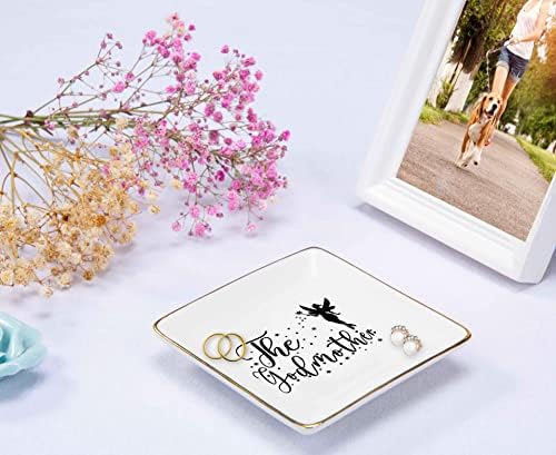 NZY Jewelry Holder for Godmother - Birthday, Baptism, Mother's Day from Godchild - Trinket Tray, Ring Dish for Godmom - Image 4