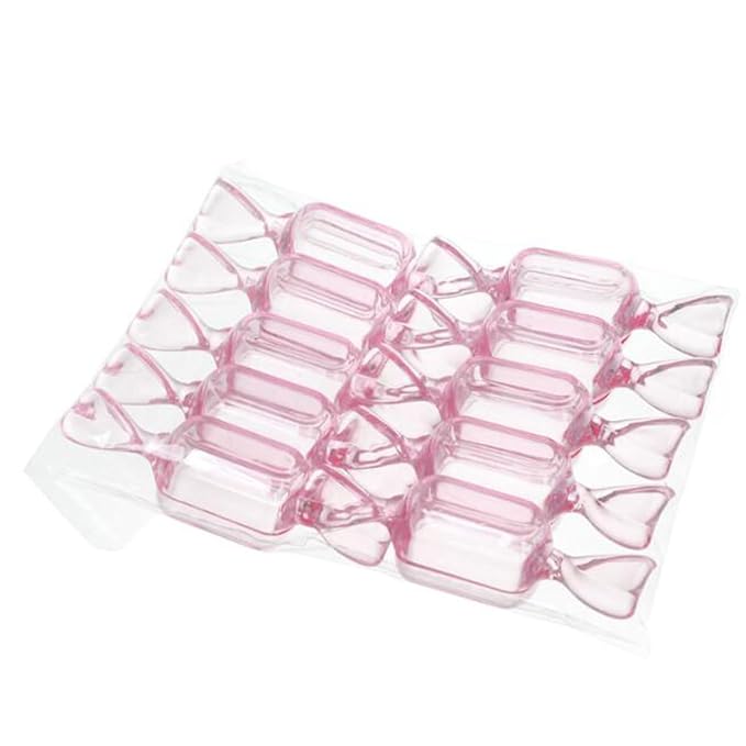 FZBNSRKO 50 Pcs Clear Candy Shaped Jewelry Box,Mini Jewelry Organizer Boxes Lovely Plastic Candy Container DIY Jewelry Accessories for Wedding Party Travel Valentine's Day(pink)