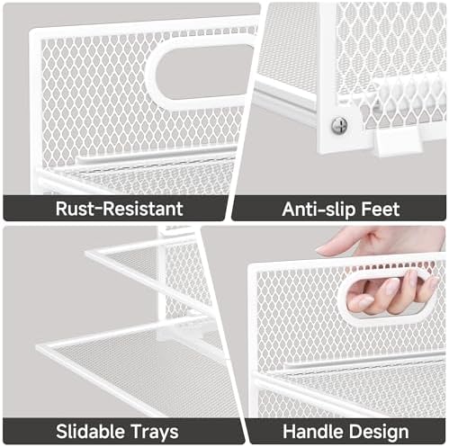 Paper Organizer for Desk with Handle, 6-Tier - Image 4
