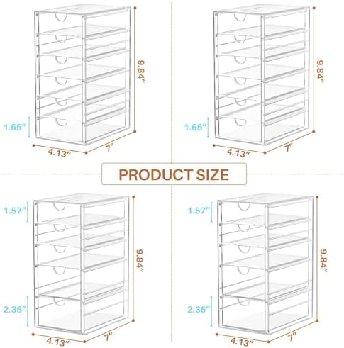 ARSTPEOE 22-Drawer Acrylic Storage & Makeup Organizer for Desk, Bath - Image 3