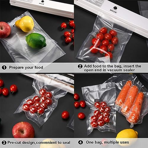 Outus 4 x 6 Inch Vacuum Heat-Seal Bags Pre-Cut Vacuum Sealer Bags for Food Preservation (240 Pieces) - Image 3