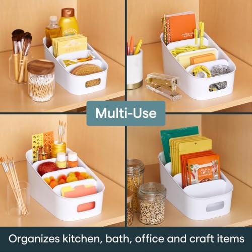 YouCopia ShelfBin Packet Organizer, 4-Tier Stairstep Raised Divided Bin, BPA-Free Storage Caddy for Kitchen Pantry and Cabinet Organization, Tea Bags, Medicine, and More - Image 6