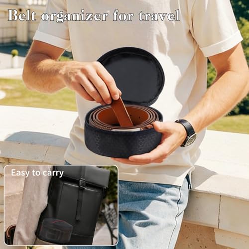 Belt Organizer Case,Travel Belt Storage Holder for Closet Drawer - Image 3