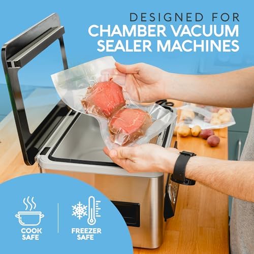 Avid Armor Chamber Vacuum Sealer Bags – Heavy Duty, BPA-Free, Pre-Cut Chamber Vacuum Bags for Food Preservation, Freezer Storage, Sous Vide and more, 250/Pack (6x12) – Multi-Use Vacuum Bags - Image 4
