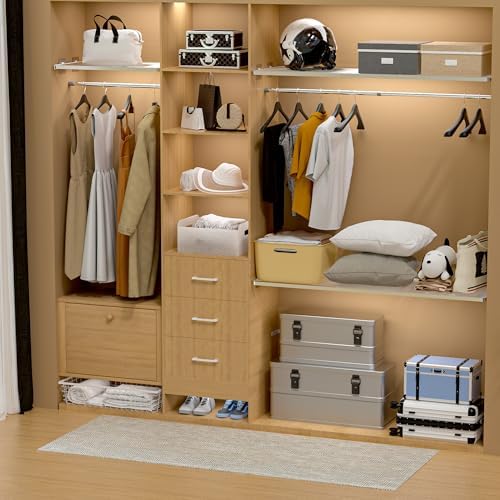 Adjustable Closet Shelve Divider,Rod Expandable Metal Hanging Shelf Closet Separator for Closet,Cabinet,Wardrobe,Cupboard Bathroom,Bedroom(Silver,11.8" D x 17"-31" W,1PCS) - Image 2