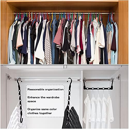 24 Pack Closet Organizers and Storage, Stronger Space Saving Hangers - Image 2