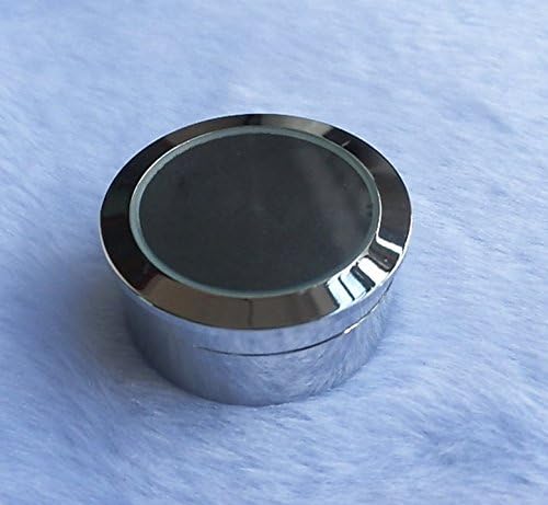 Mini Diameter 1.3 inch Loose Diamond or Gemstone Display Box Case Holder Show Container Metal (Silver- 1.3x0.5)