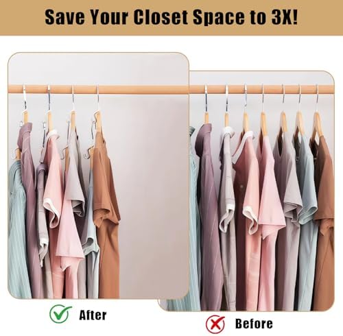 100 Pcs Hanger Connector Hooks,Space Saving Hangers for Clothes,Clothes Connector Hooks, Hanger Organizer Space Saver,Hanger Extender Hooks (Pack of 4) - Image 3
